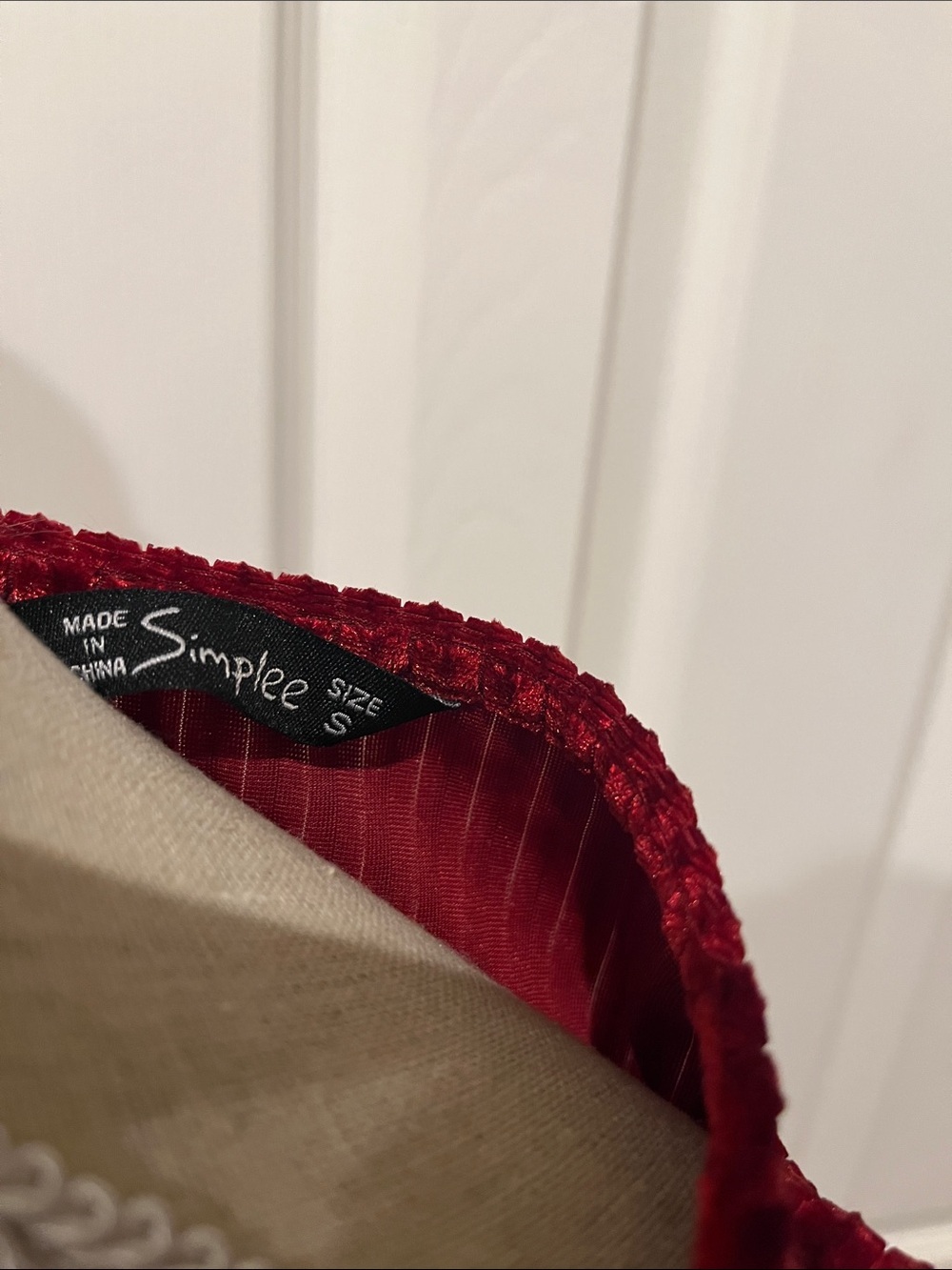 Simplee Apparel Cranberry Red Velvet Wrap Maxi Dress - Picture 7 of 7